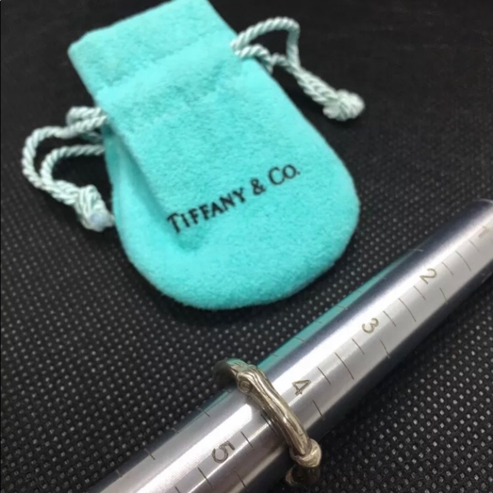 Tiffany & Co Sterling Silver Bamboo Ring c.1996